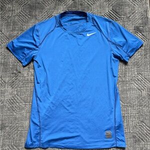 Nike Pro Royal Blue Performance Tee men’s M compression EUC